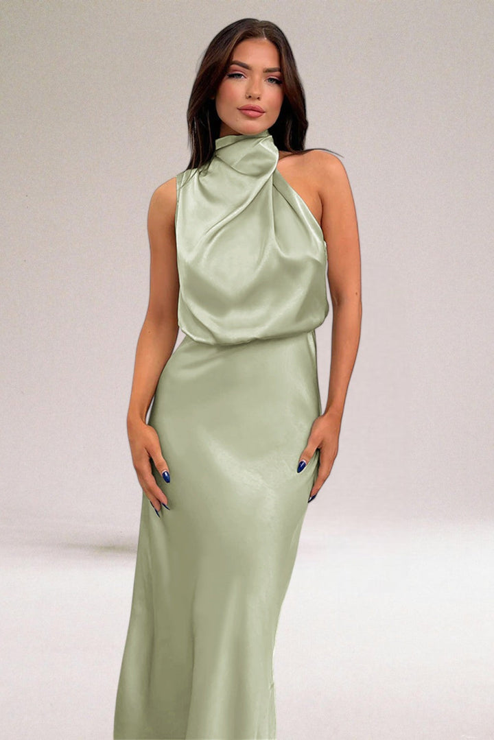 Estelle - Elegant Satin Evening Dress