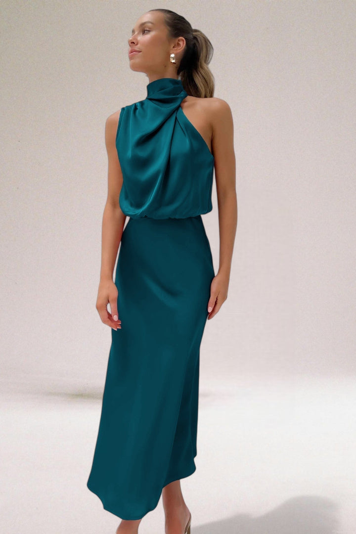 Estelle - Elegant Satin Evening Dress