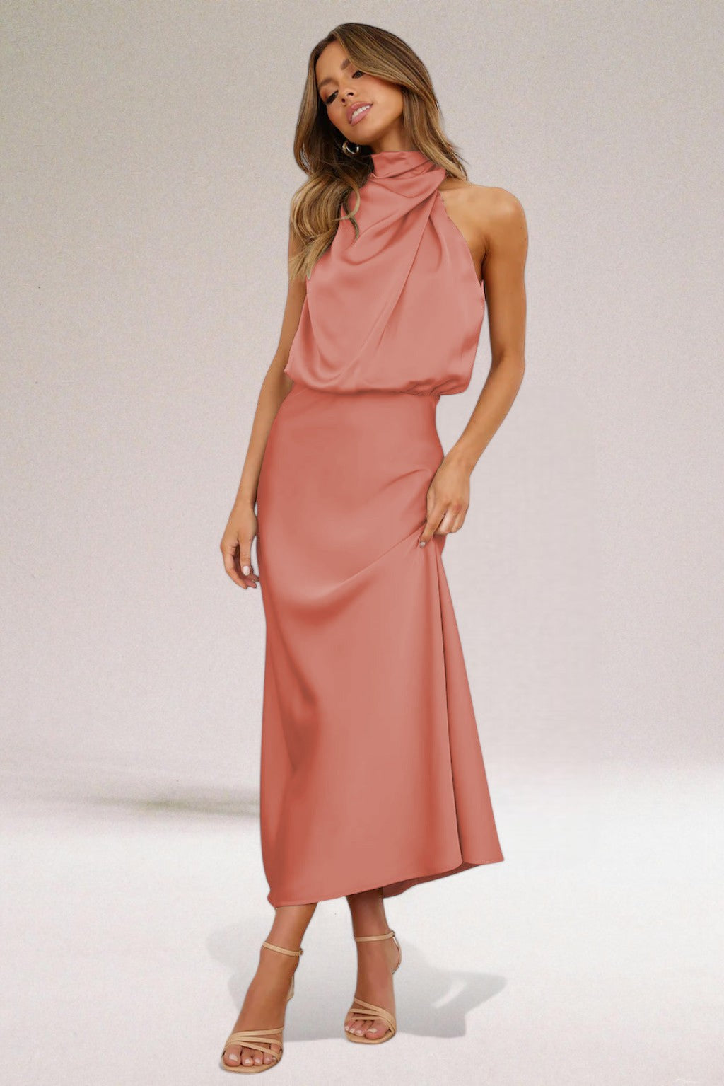 Estelle - Elegant Satin Evening Dress