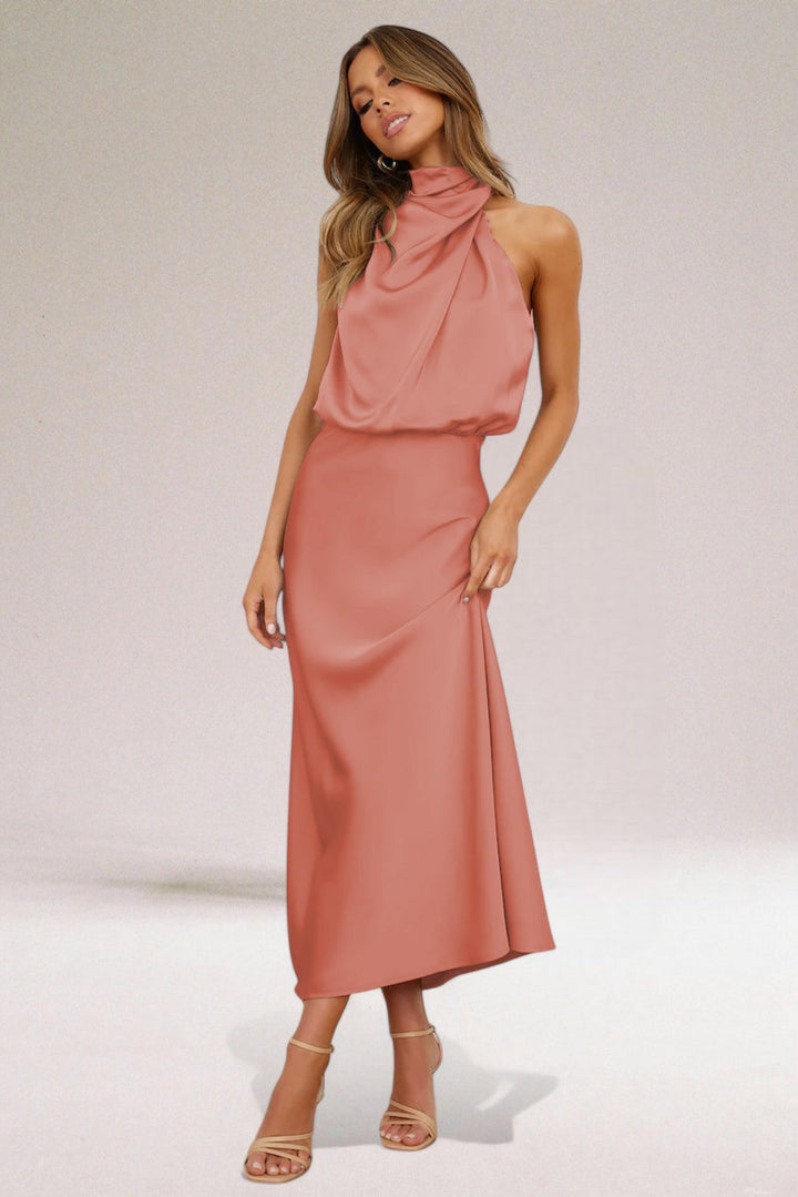 Estelle - Elegant Satin Evening Dress