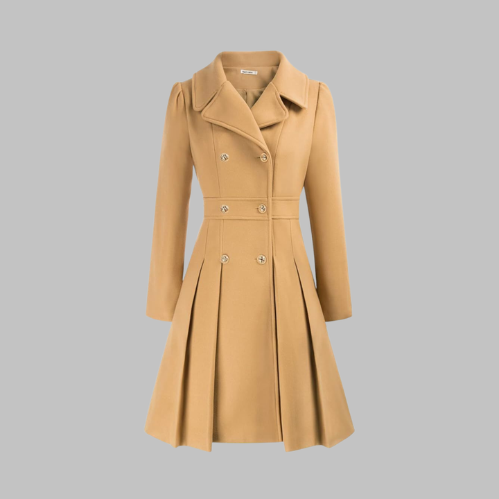 DAMI™ - Classy Double Button Long Sleeve Coat