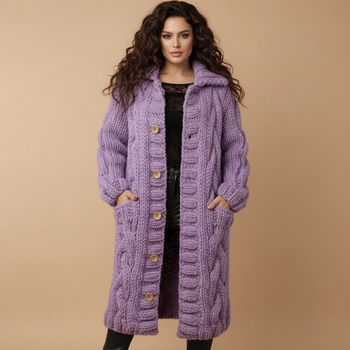 KARINA | ELEGANT COSY COAT WITH TUMMY COVERAGE