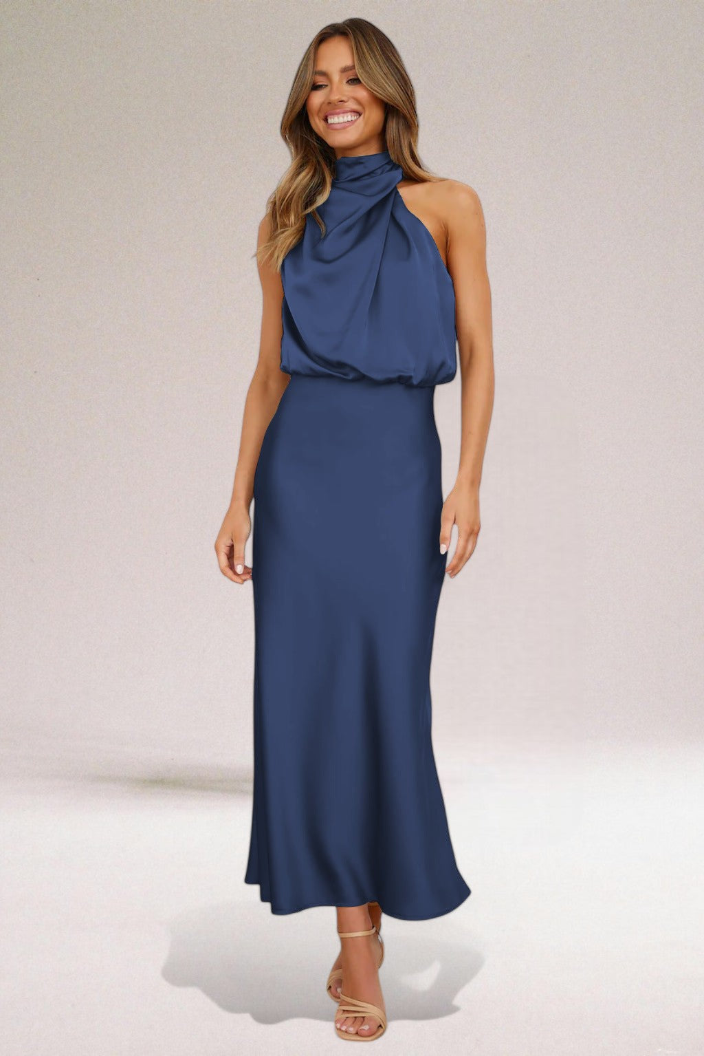Estelle - Elegant Satin Evening Dress