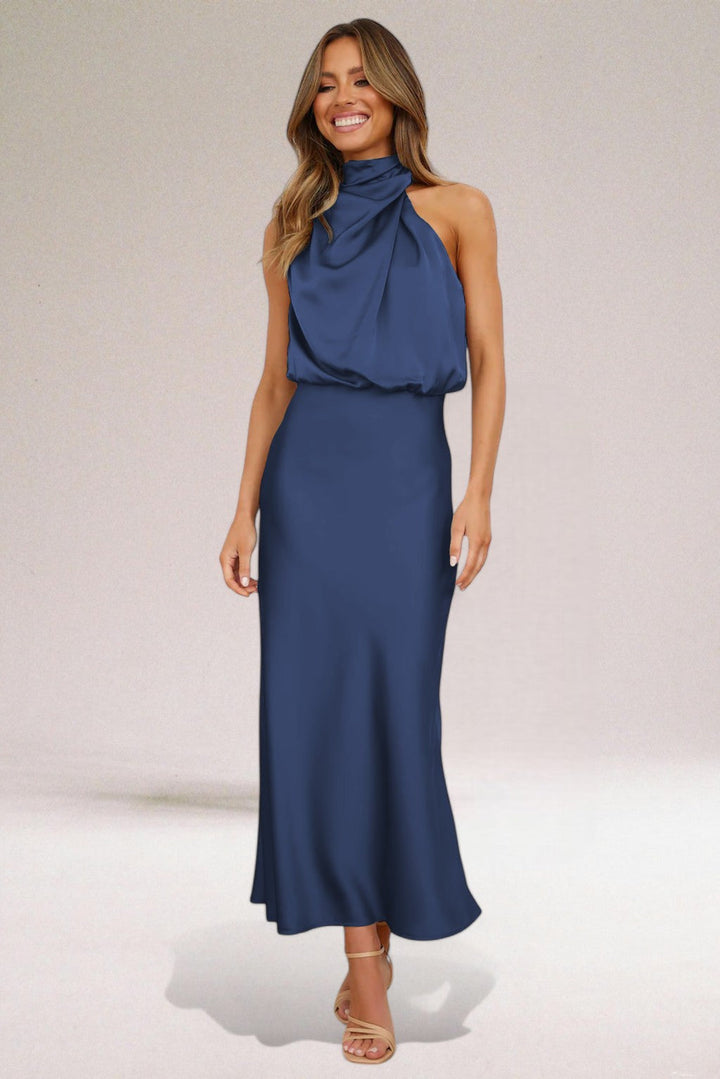 Estelle - Elegant Satin Evening Dress