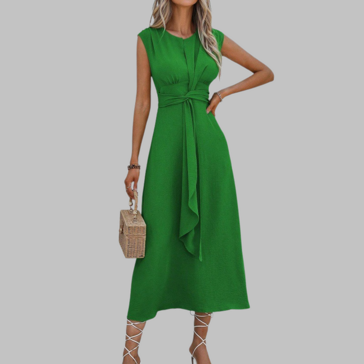 Eve - Elegant Sleeveless Round Neck Maxi Dress