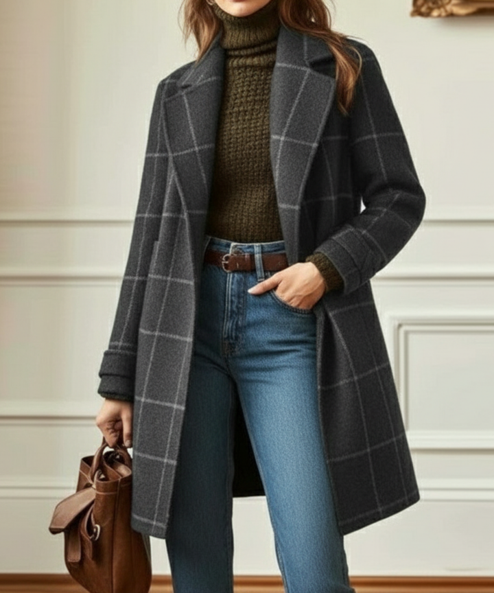 Kensington Wool Check Coat