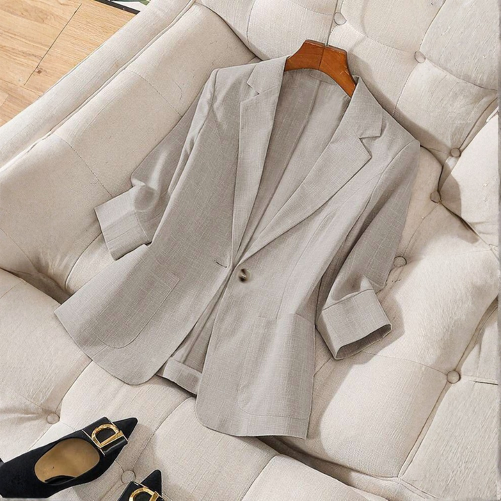 GILLIAN™ - Classy Button Front Long Sleeve Office Blazer Coat