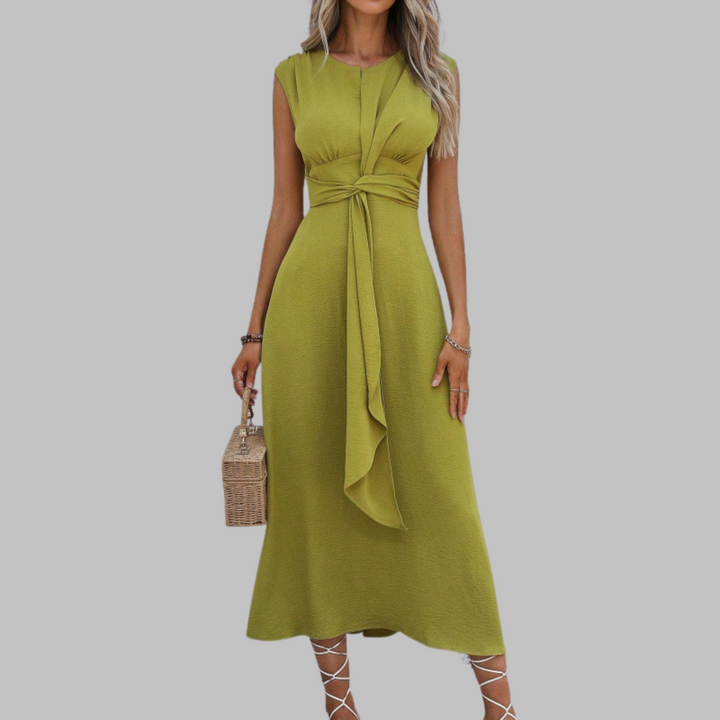 Eve - Elegant Sleeveless Round Neck Maxi Dress