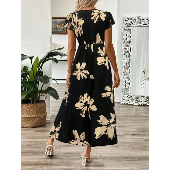 Julie – Elegant Summer Short Sleeve Maxi Dress