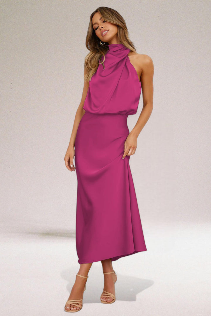 Estelle - Elegant Satin Evening Dress