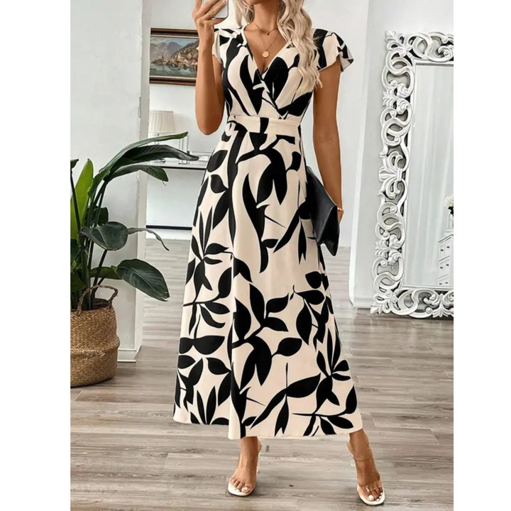 Julie – Elegant Summer Short Sleeve Maxi Dress