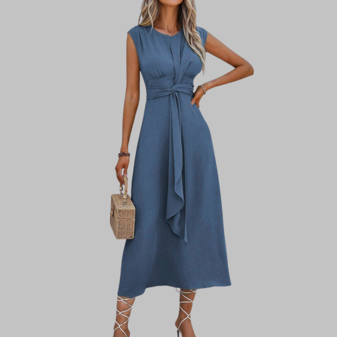 Eve - Elegant Sleeveless Round Neck Maxi Dress