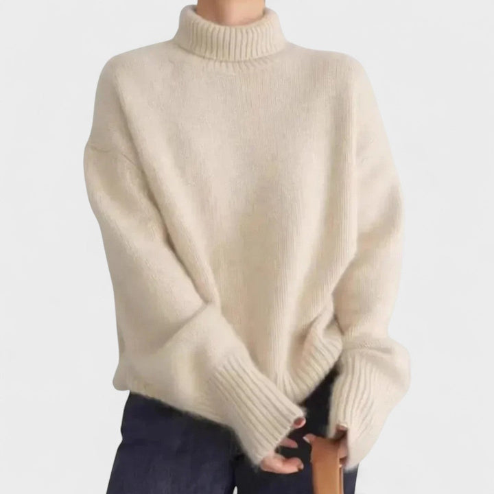 Edith | High Collar Cashmere Jumper