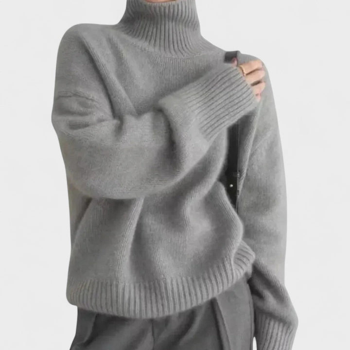 Edith | High Collar Cashmere Jumper