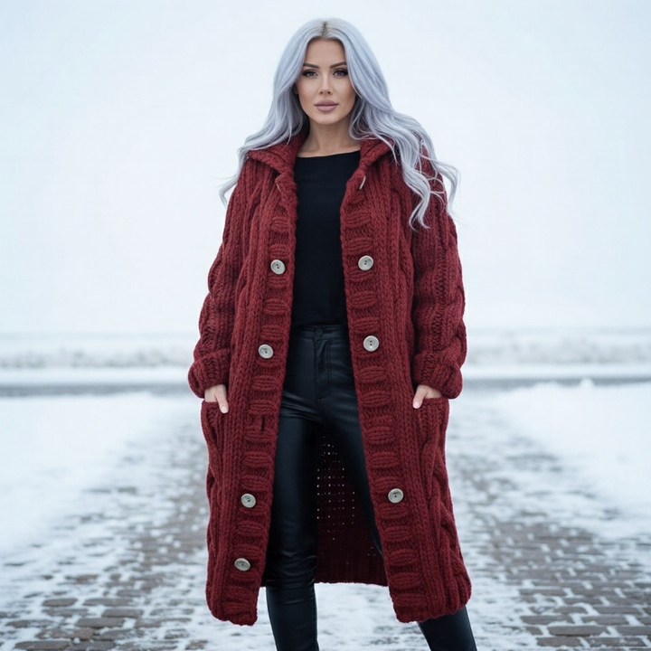 KARINA | ELEGANT COSY COAT WITH TUMMY COVERAGE