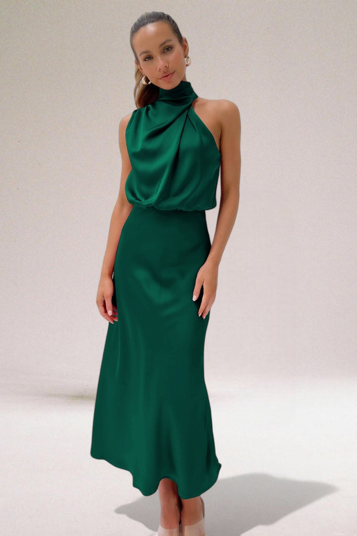 Estelle - Elegant Satin Evening Dress