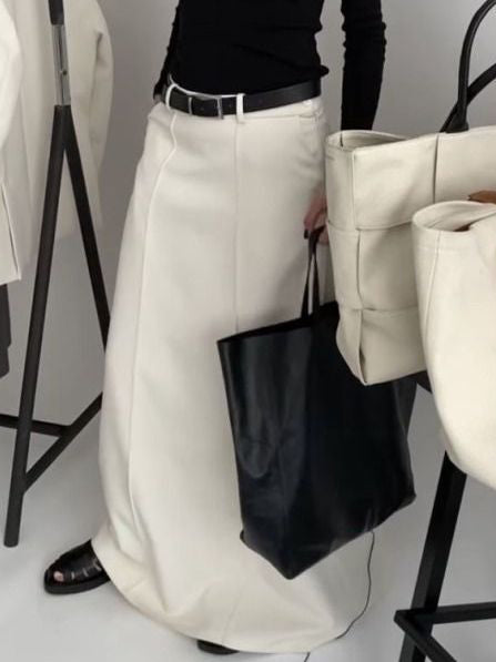 Katharine™ | H‑Line Sleek Midi Skirt