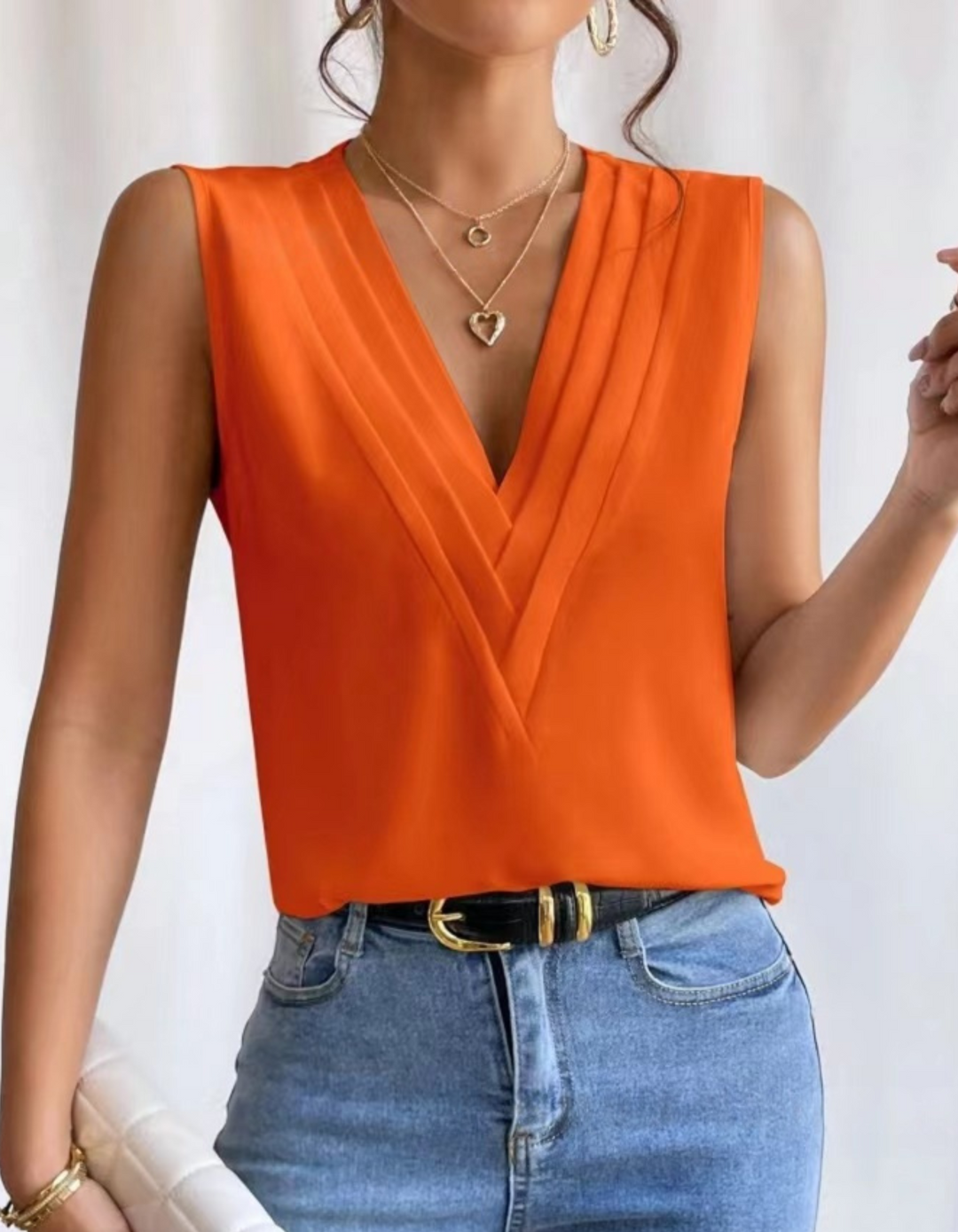 JADE™ - Lightweight Sleeveless V-Neck Top