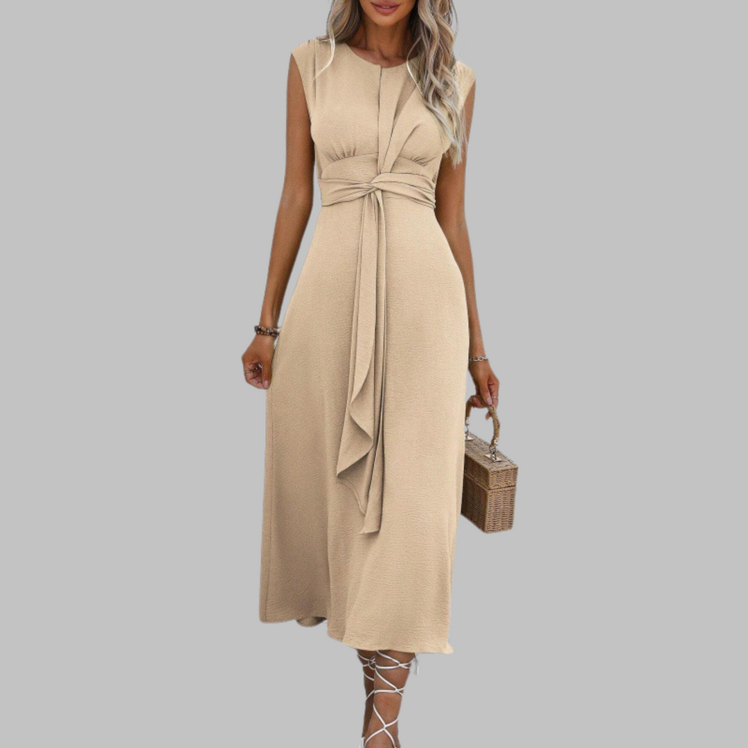 Eve - Elegant Sleeveless Round Neck Maxi Dress