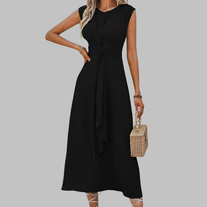 Eve - Elegant Sleeveless Round Neck Maxi Dress