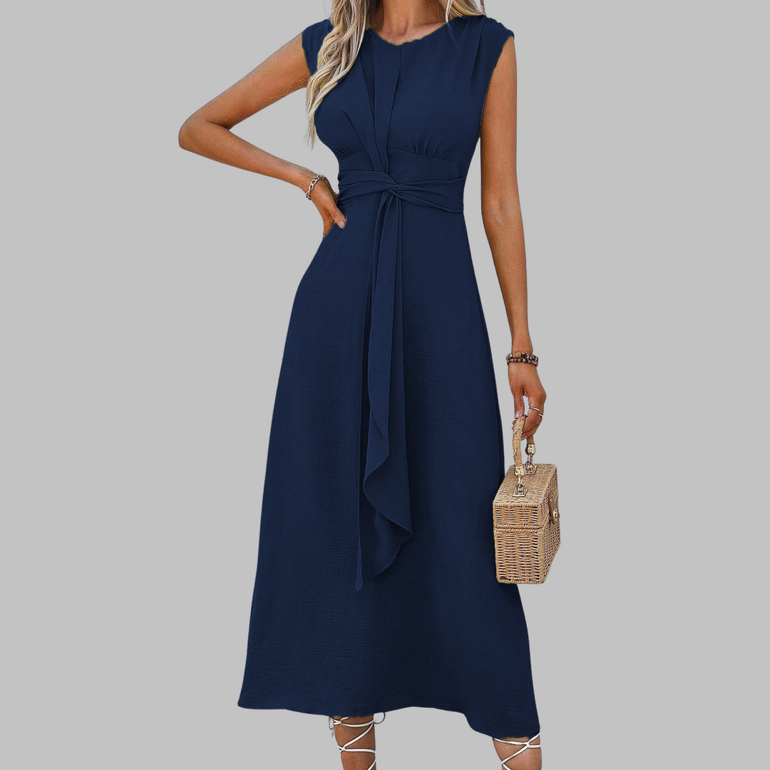 Eve - Elegant Sleeveless Round Neck Maxi Dress