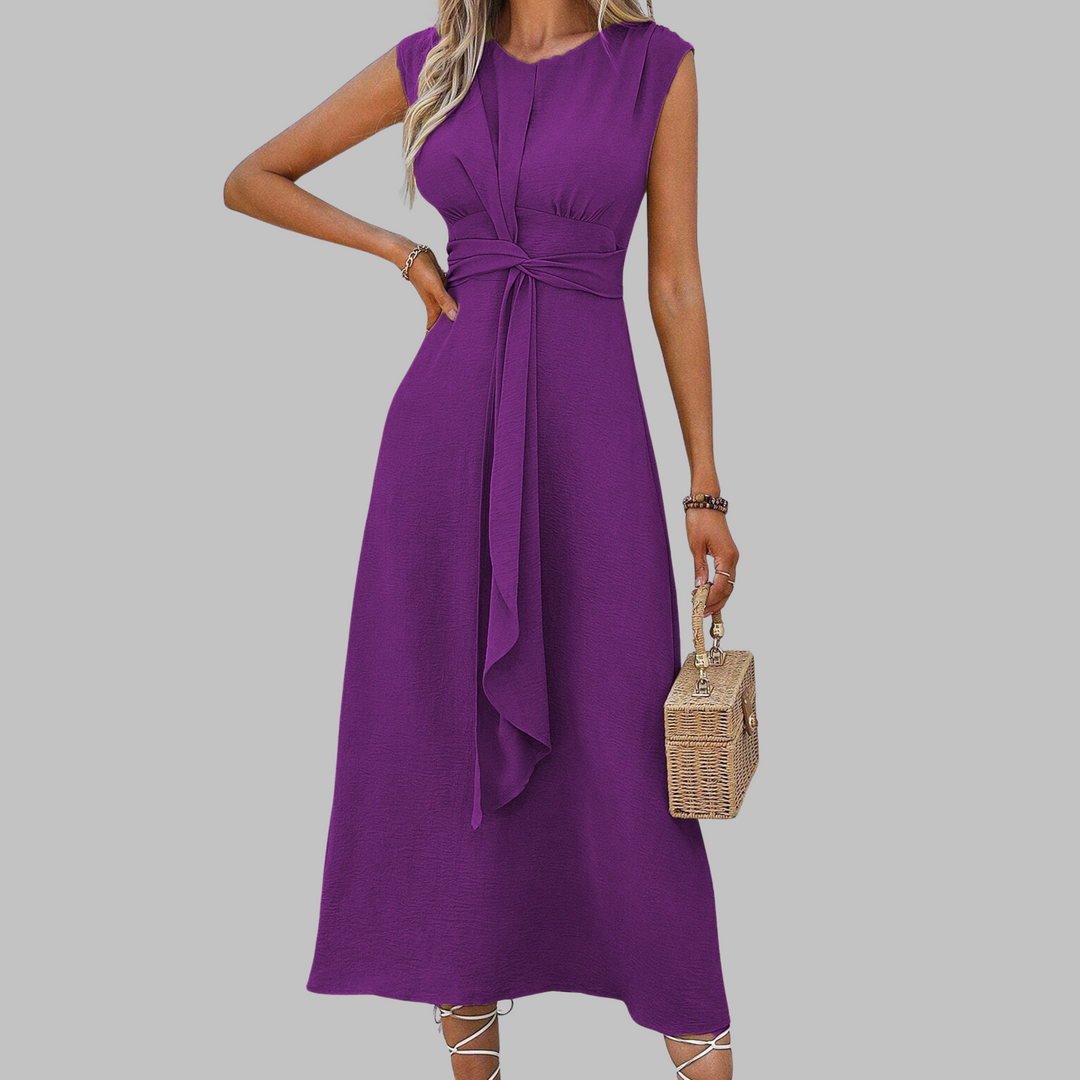 Eve - Elegant Sleeveless Round Neck Maxi Dress