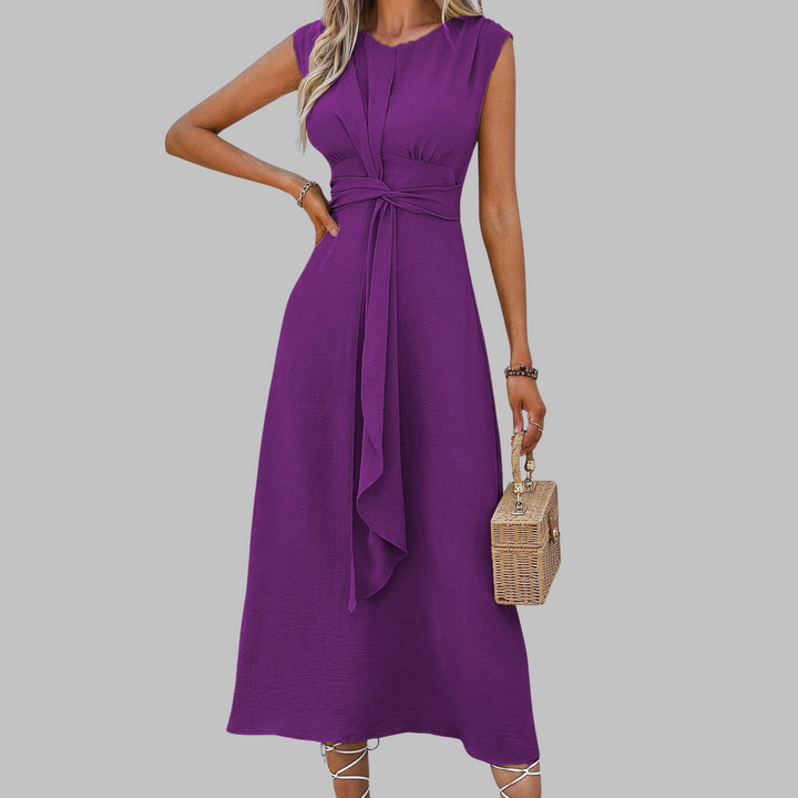 Eve - Elegant Sleeveless Round Neck Maxi Dress