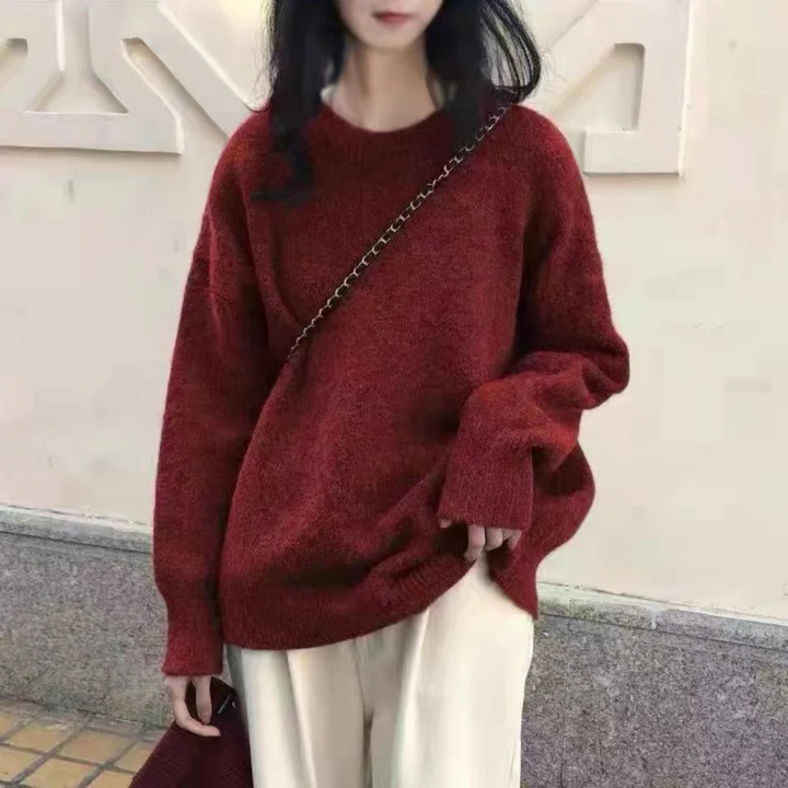 IMOGEN™ - Classic Drop Shoulder Long Sleeve Sweater