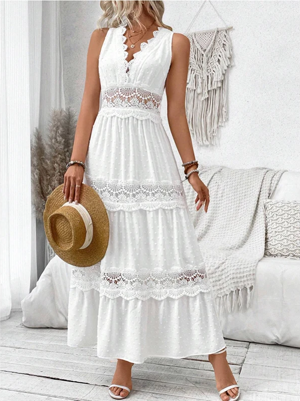 Greta - Lace V-Neck Dress