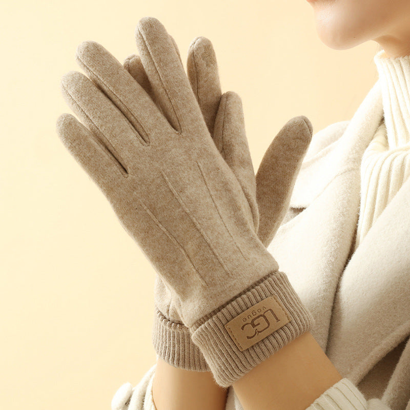 Cashmere-Wool Touchscreen Gloves