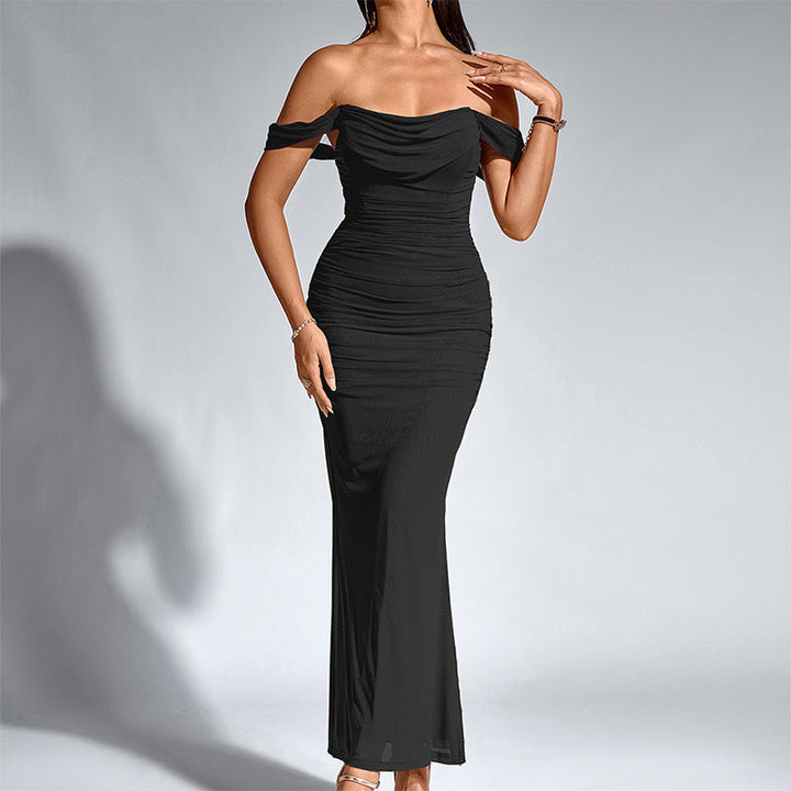 Cecile - Elegant Off Shoulder Backless Mermaid Dress