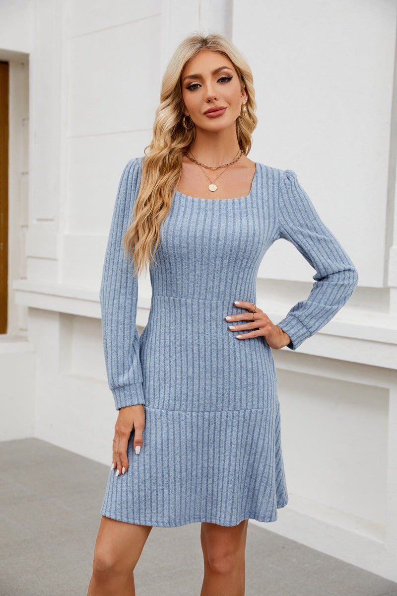 Elena - Cozy Fall Babydoll Dress