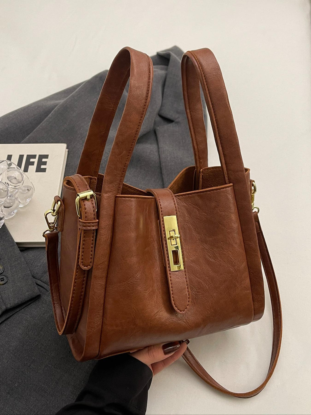 Riviera - Elegant Women's Retro Fashion Handbag Versatile Crossbody Shoulder Bag