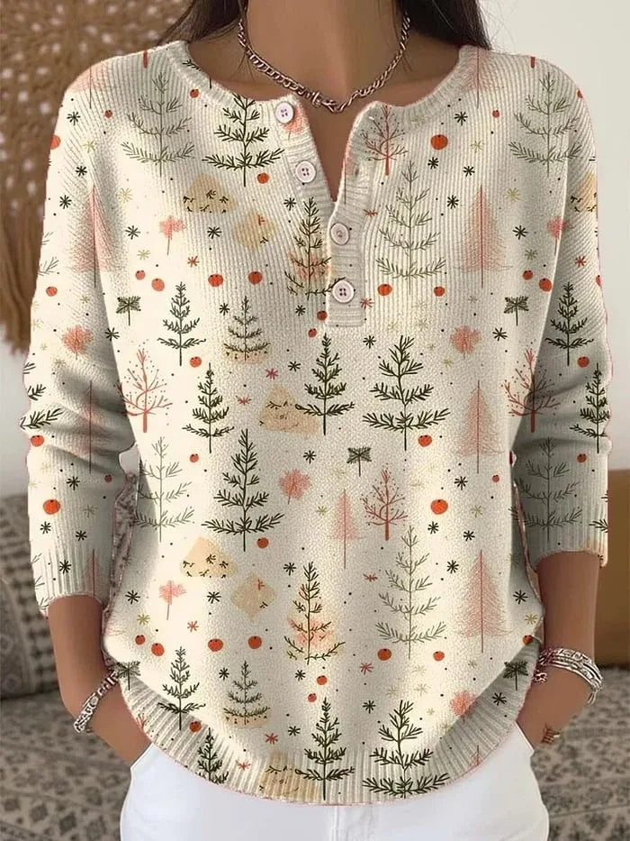 Anwen | Christmas Jumper with Buttons