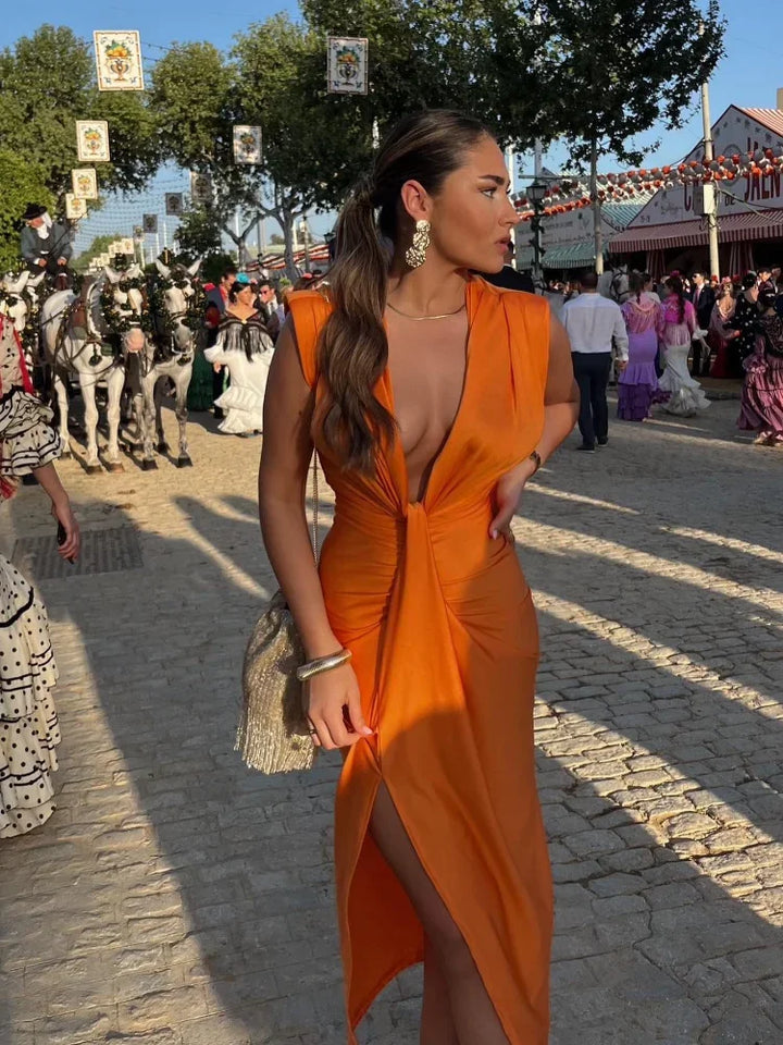 Celia - Elegant Pleated Dress