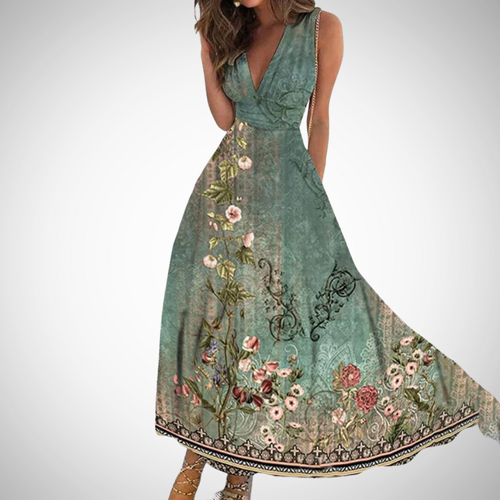 Leonie - Timeless Floral Maxi Dress