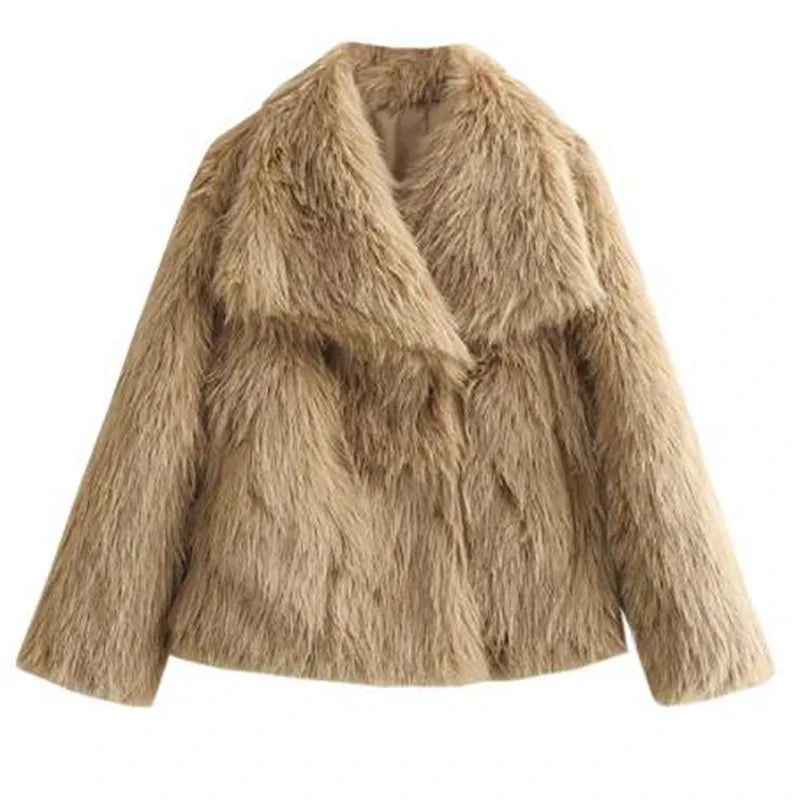 Charnotte | Women’s Chic Faux Fur Winter Jacket