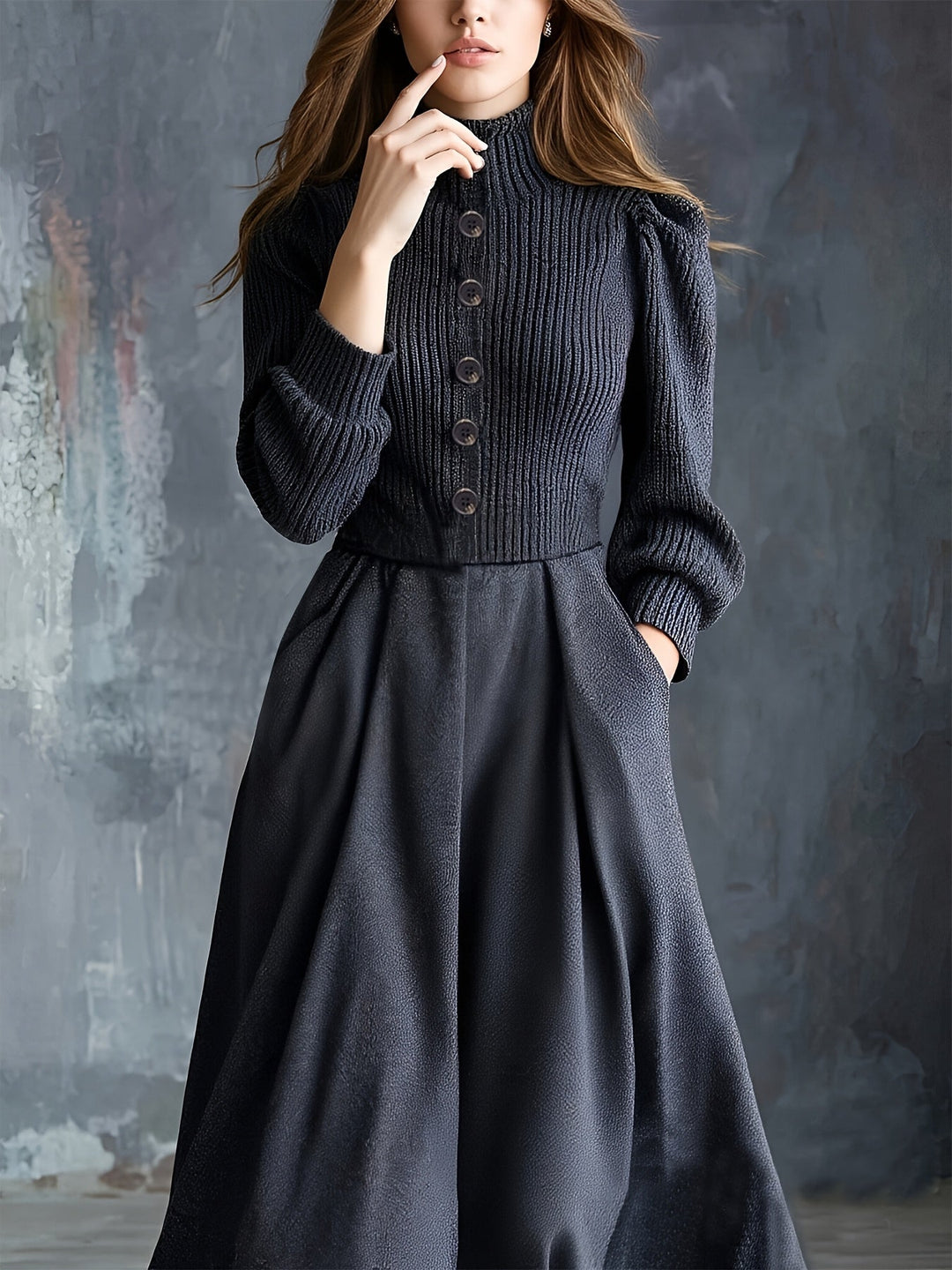 Noel | Vintage Winter Dress with Pockets