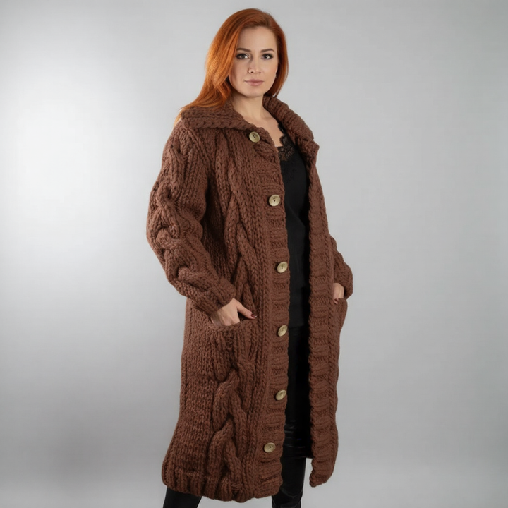 KARINA | ELEGANT COSY COAT WITH TUMMY COVERAGE