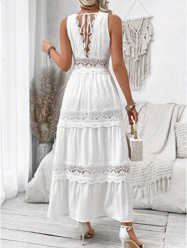 Greta - Lace V-Neck Dress