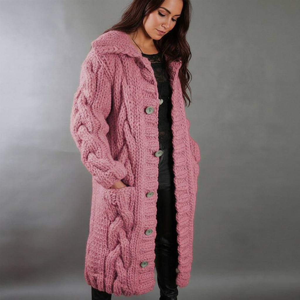 KARINA | ELEGANT COSY COAT WITH TUMMY COVERAGE