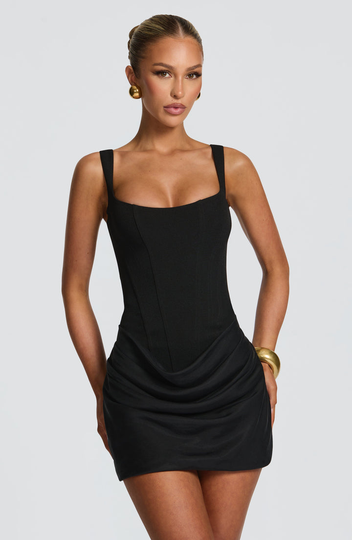 Cornelia - Black Mini Dress