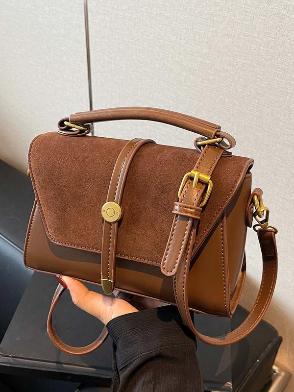 AVANLIE™ - Trendy Contrast Stitching Small Square Shoulder Bag