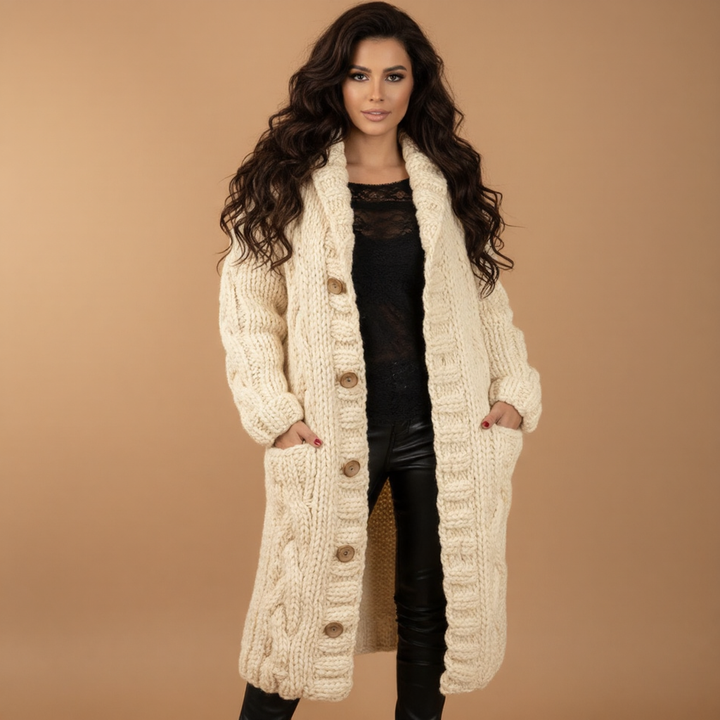 KARINA | ELEGANT COSY COAT WITH TUMMY COVERAGE