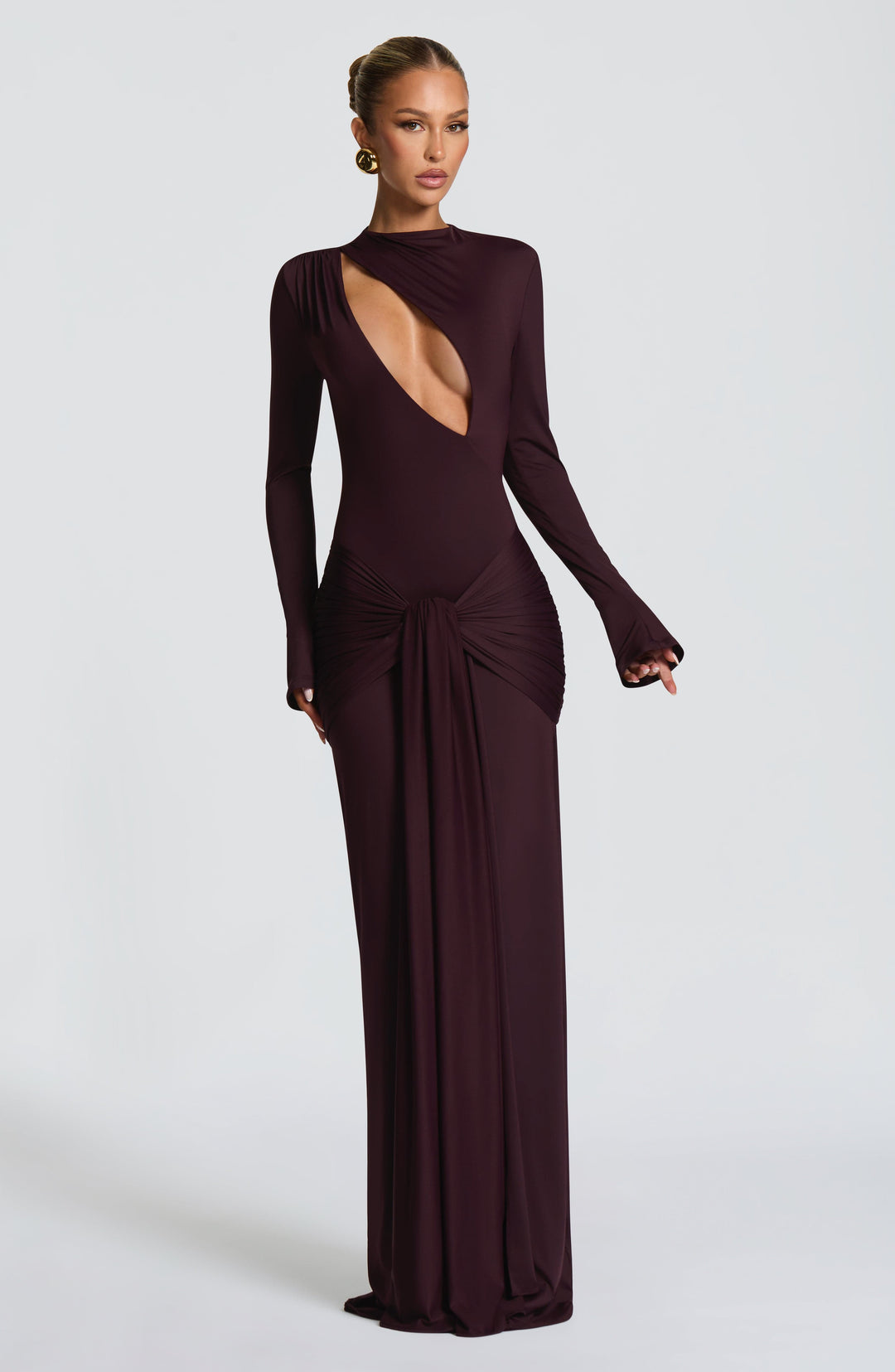Conna - Plum Maxi Dress