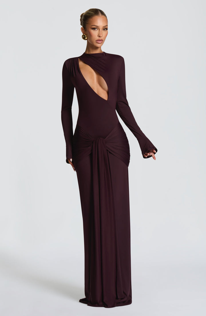 Conna - Plum Maxi Dress