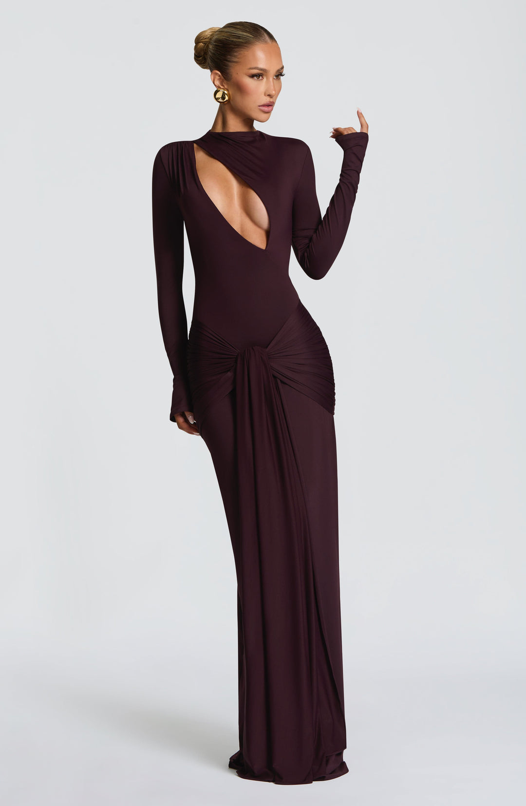 Conna - Plum Maxi Dress