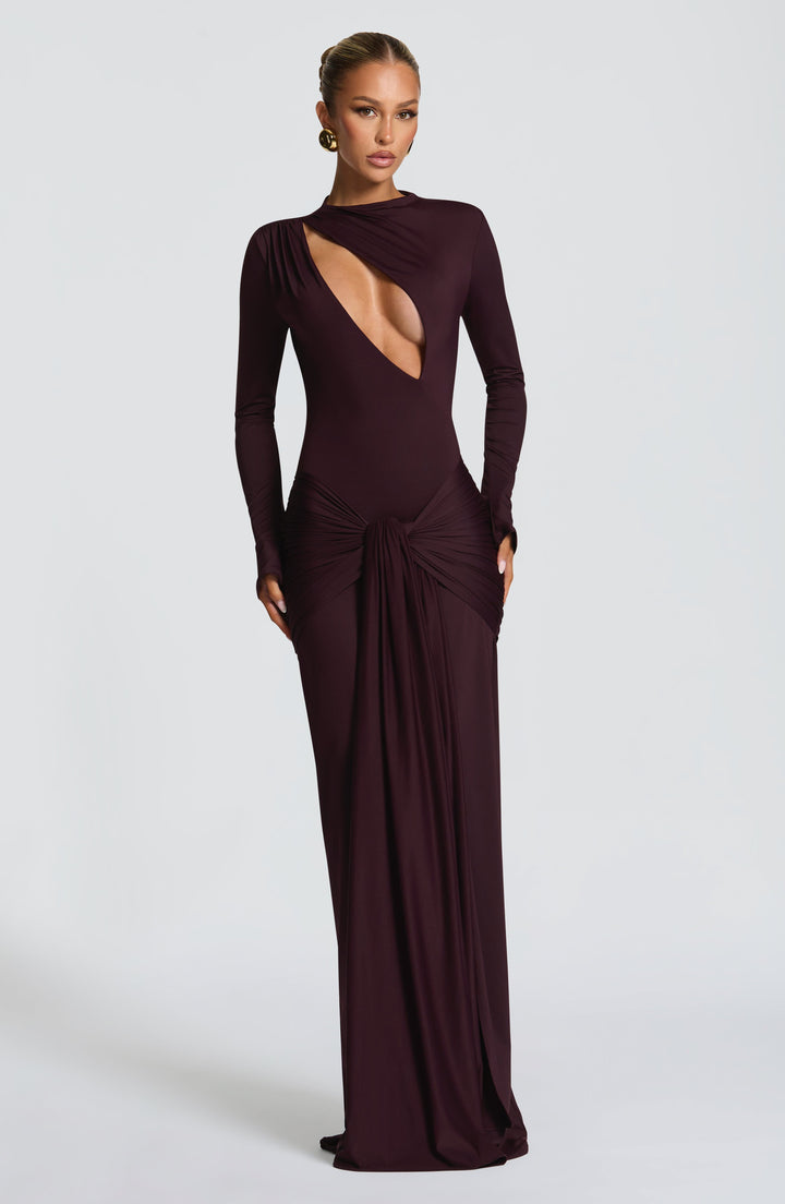 Conna - Plum Maxi Dress