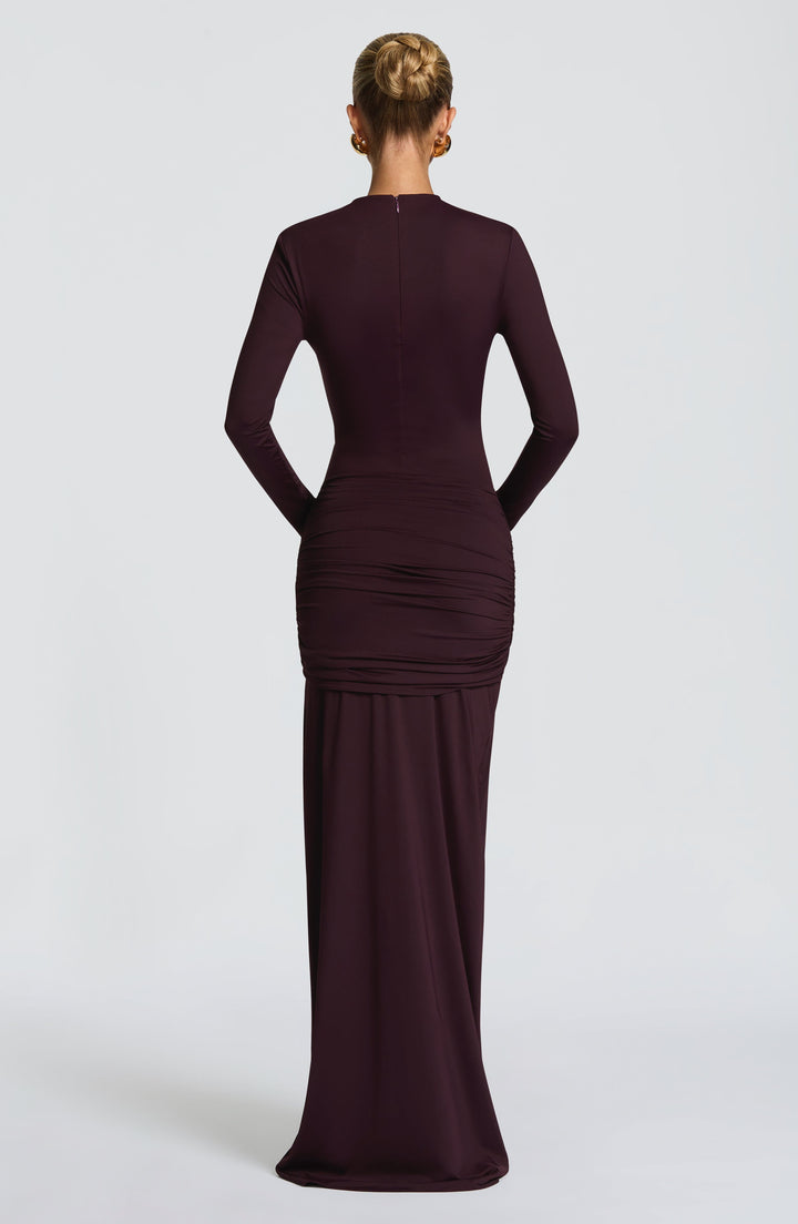 Conna - Plum Maxi Dress