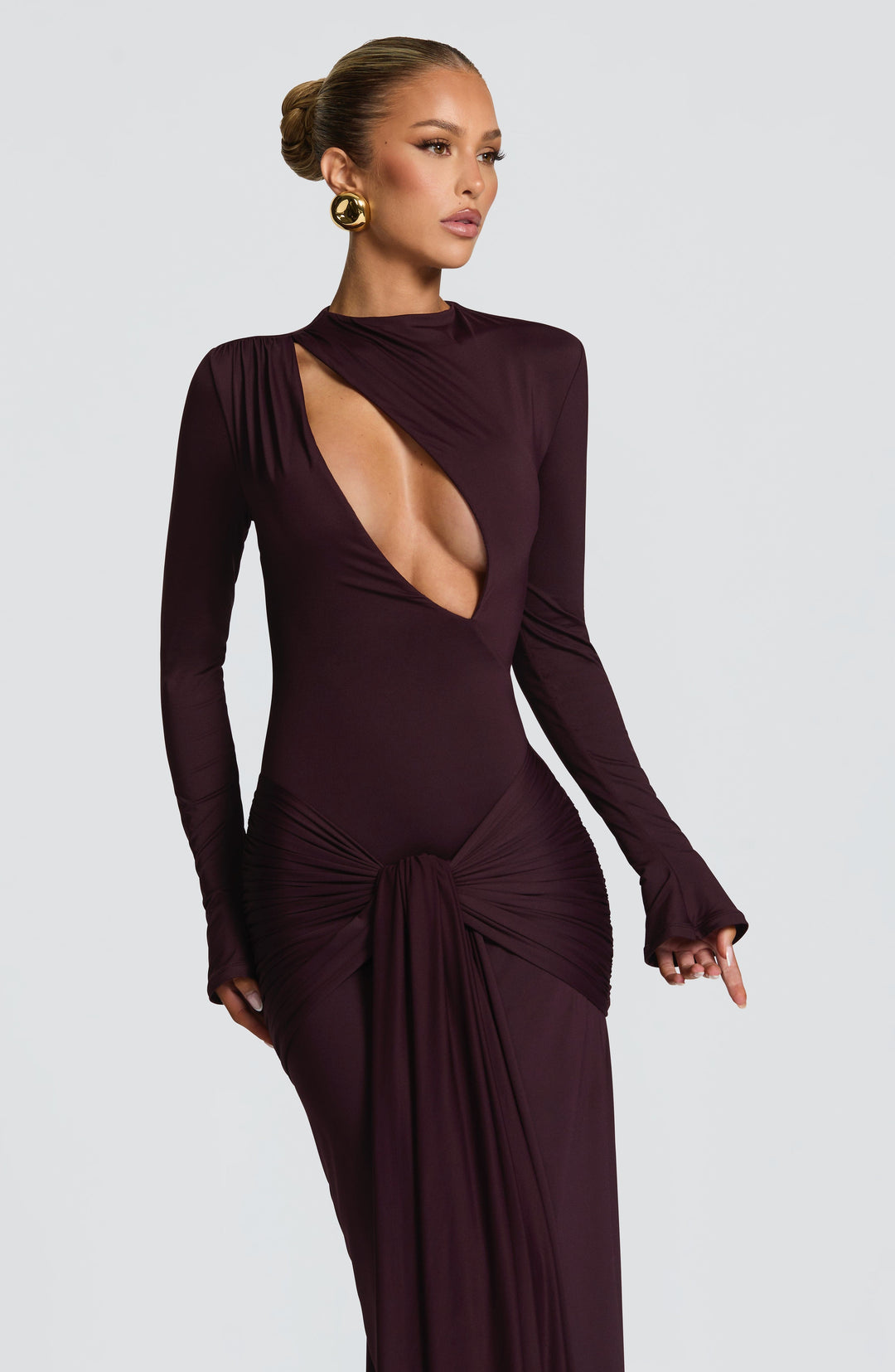 Conna - Plum Maxi Dress